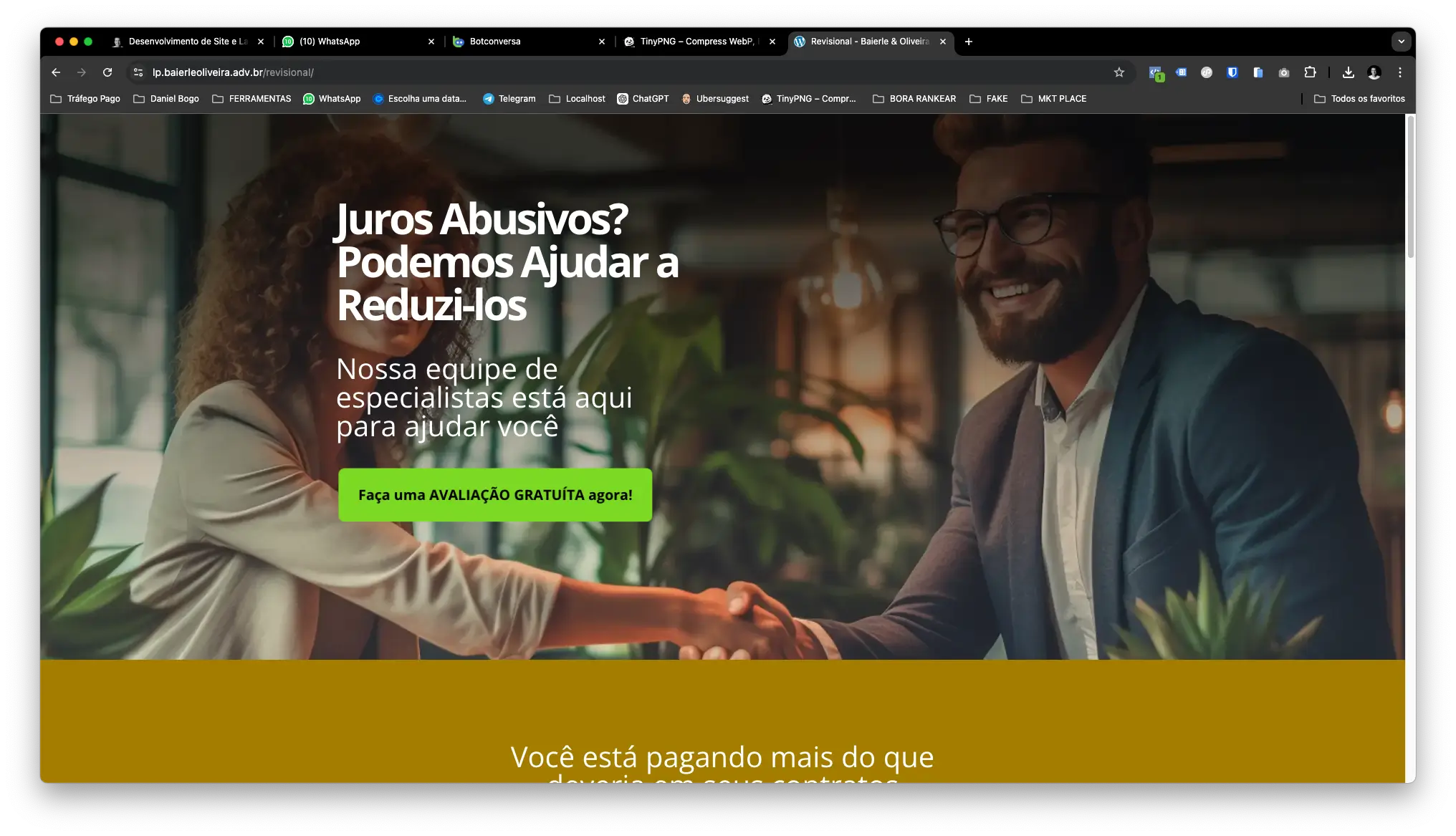 desenvolvimento de site e landing page baierle