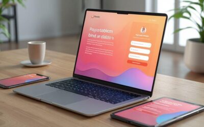 Layout de landing page para webinar urgente